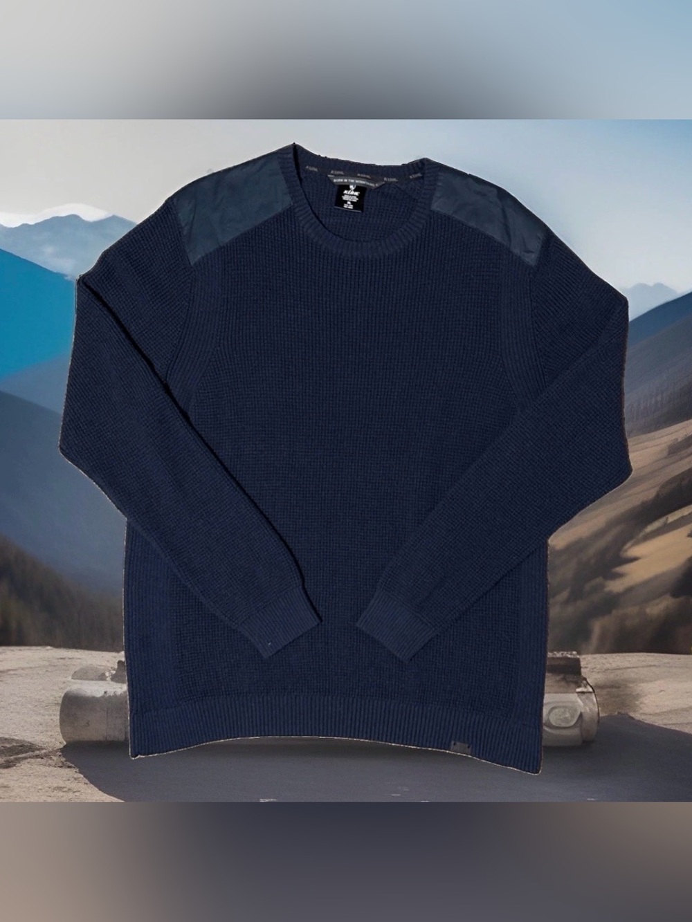Kuhl Evader Merino Wool Sweater Pullover Mens Size X-Large Blue Outdoors 3195